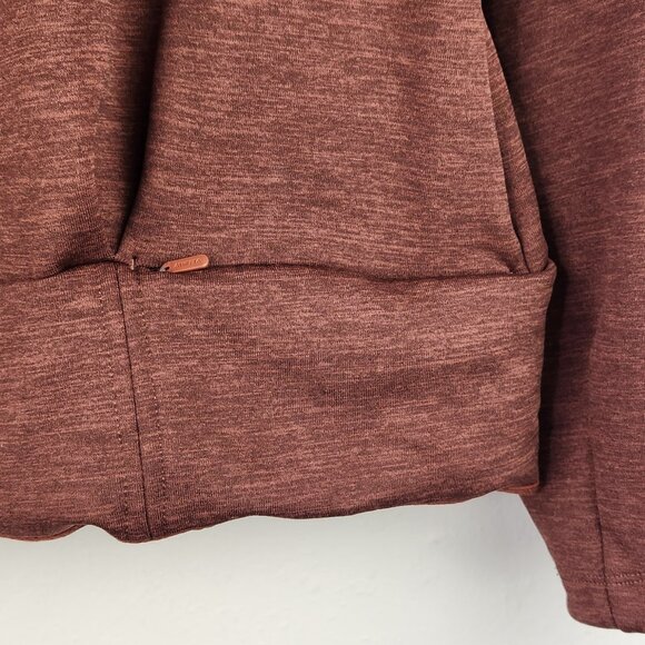 Athleta Maroon Altitude Polartec Half Zip Sweatshirt sz L - Picture 9 of 13